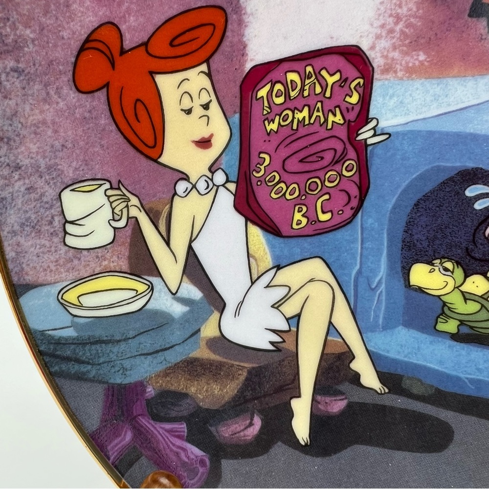 The Flintstones "Modern Stone-Age Woman" Collector Plate - Picture 3 of 9